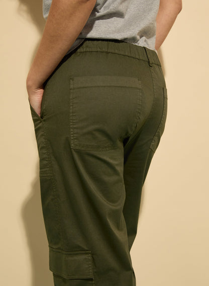 Zenya Organic Cotton Wide Leg Cargo Trousers