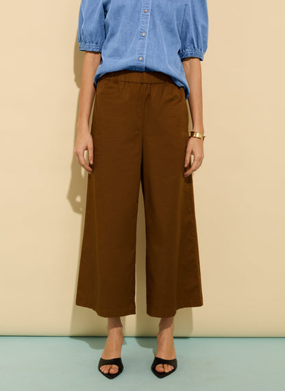 Shelby Organic Cotton Wide Leg Trousers