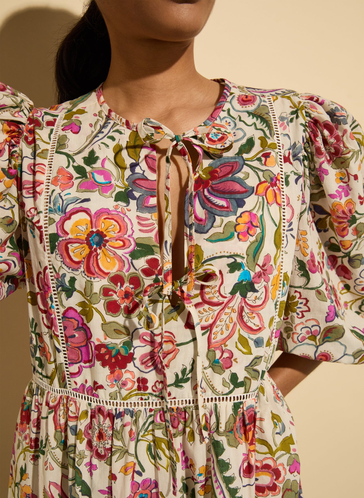 Isabelle Organic Cotton Kaftan Dress