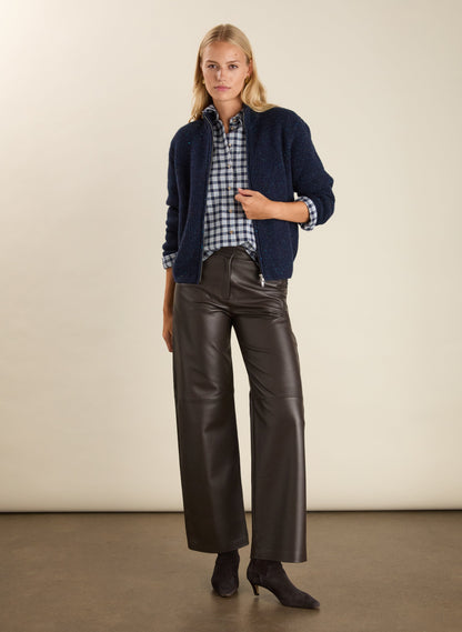 Lonnie Wool Blend Zip Cardigan