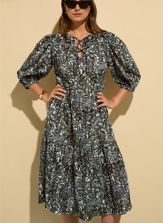 Mathilda Organic Cotton Kaftan Dress