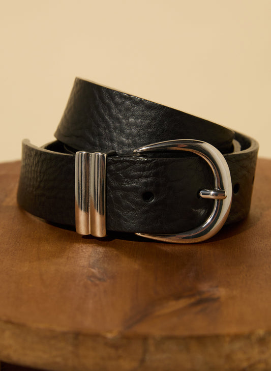 Baukjen Signature Textured Belt - Silver