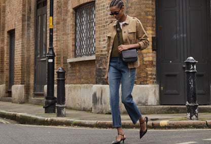 Organic Stretch Cotton Crop Straight Leg Jeans