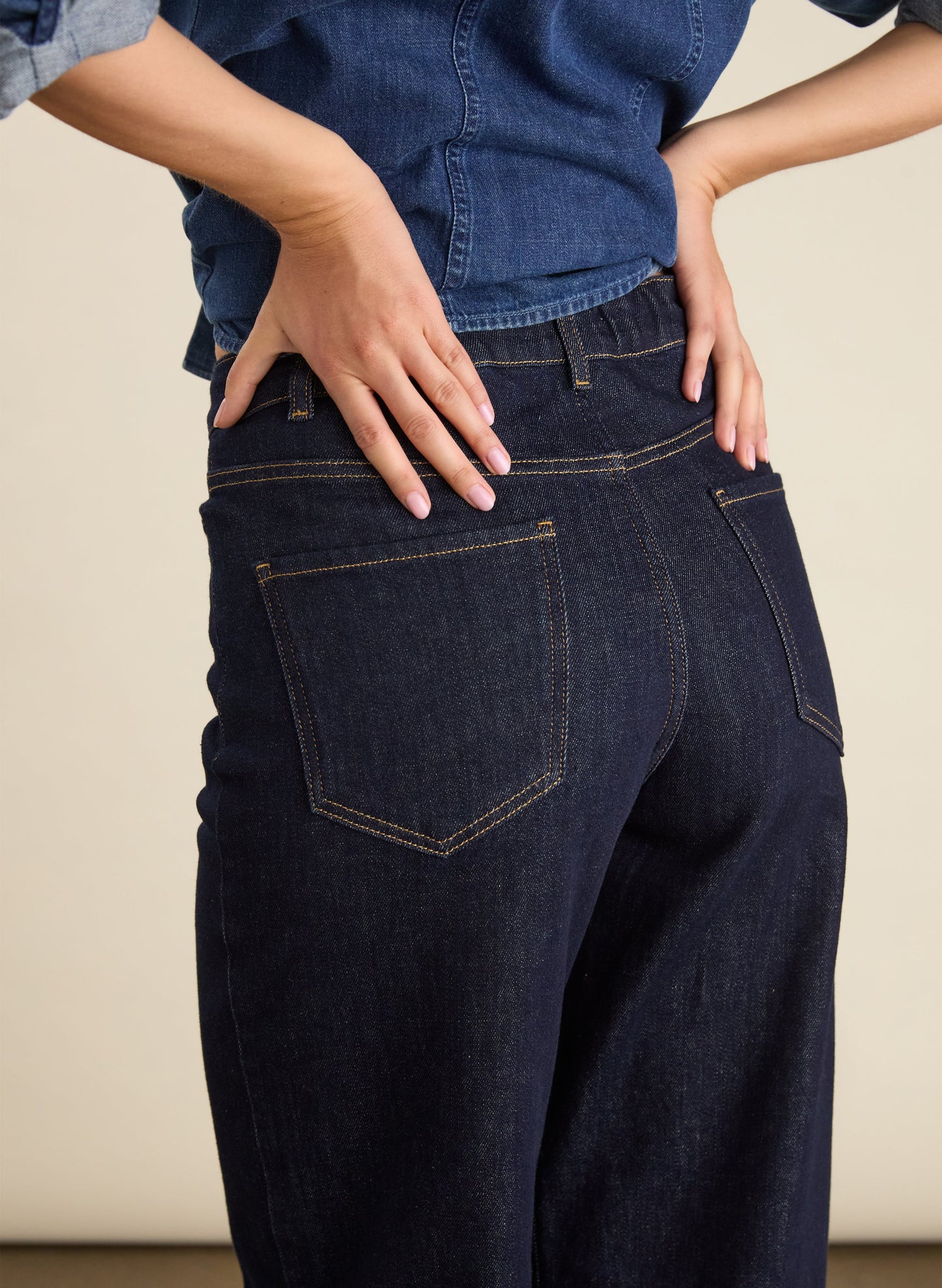 Nixi Organic Cotton Stretch Denim Barrel Jeans