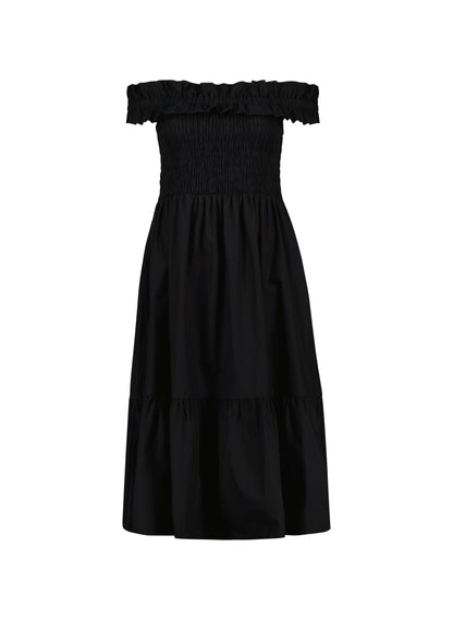 Rafaella Organic Cotton Off Shoulder Midi Dress