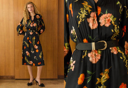 Cemile Printed Midi Dress