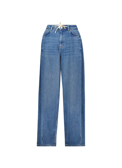 Leonor Tie Front Wide Leg Jeans