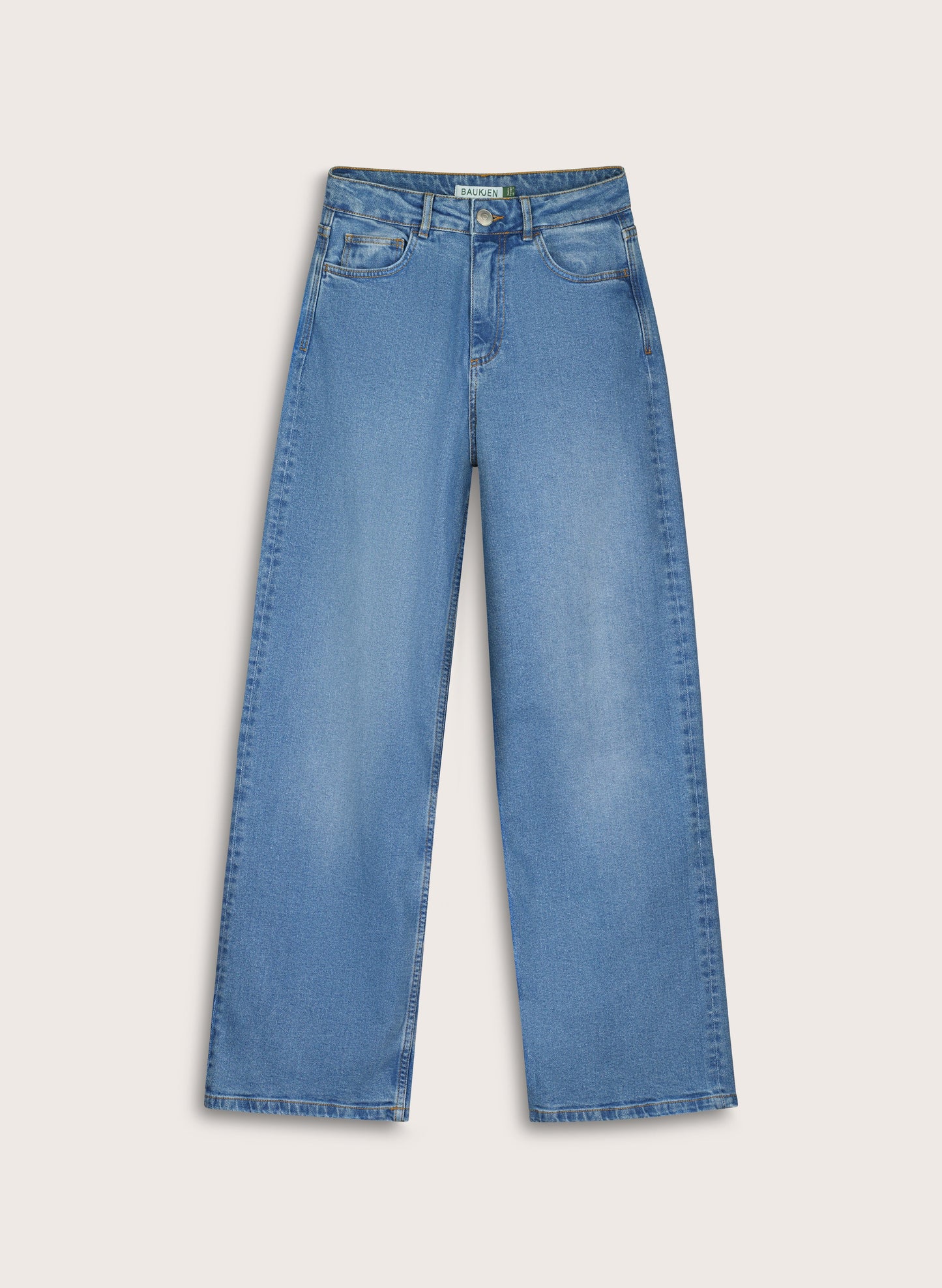 Organic Stretch Cotton Wide Leg Slouch Jeans