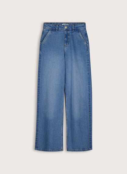 Emery Organic Cotton Stretch Wide Leg Jeans