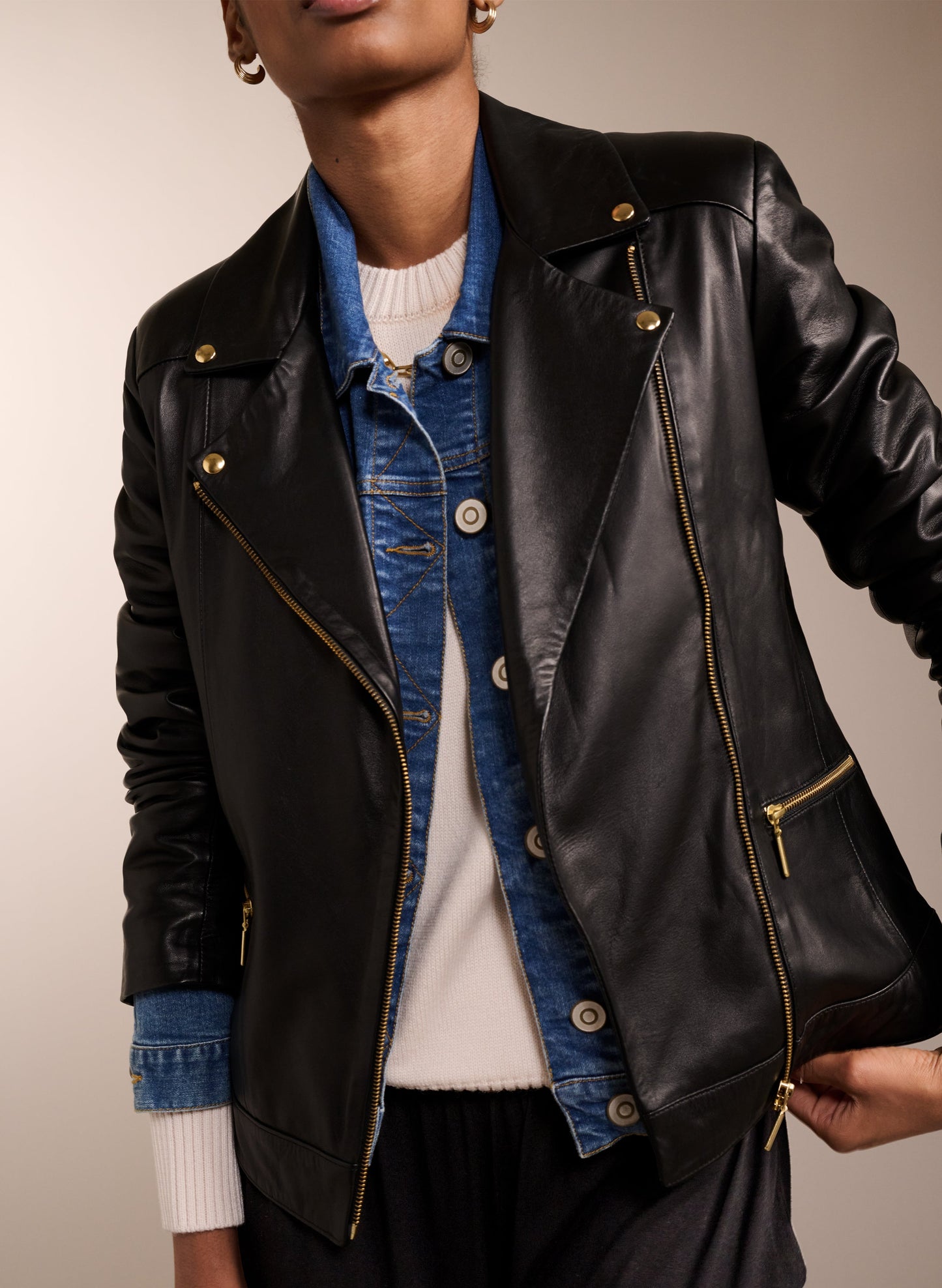 Kara Leather Jacket to Rent