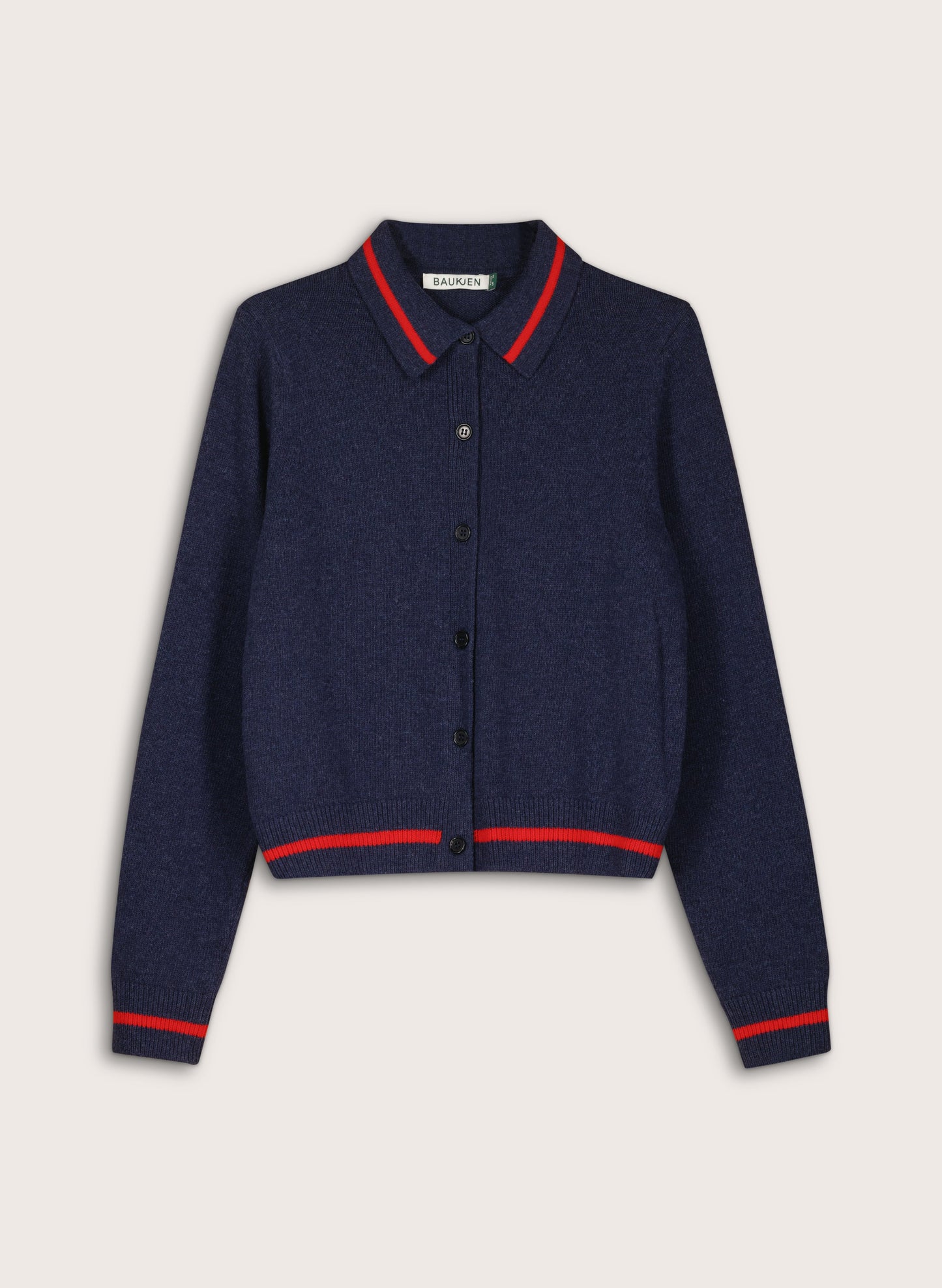 Gillian Wool Blend Collar Cardigan