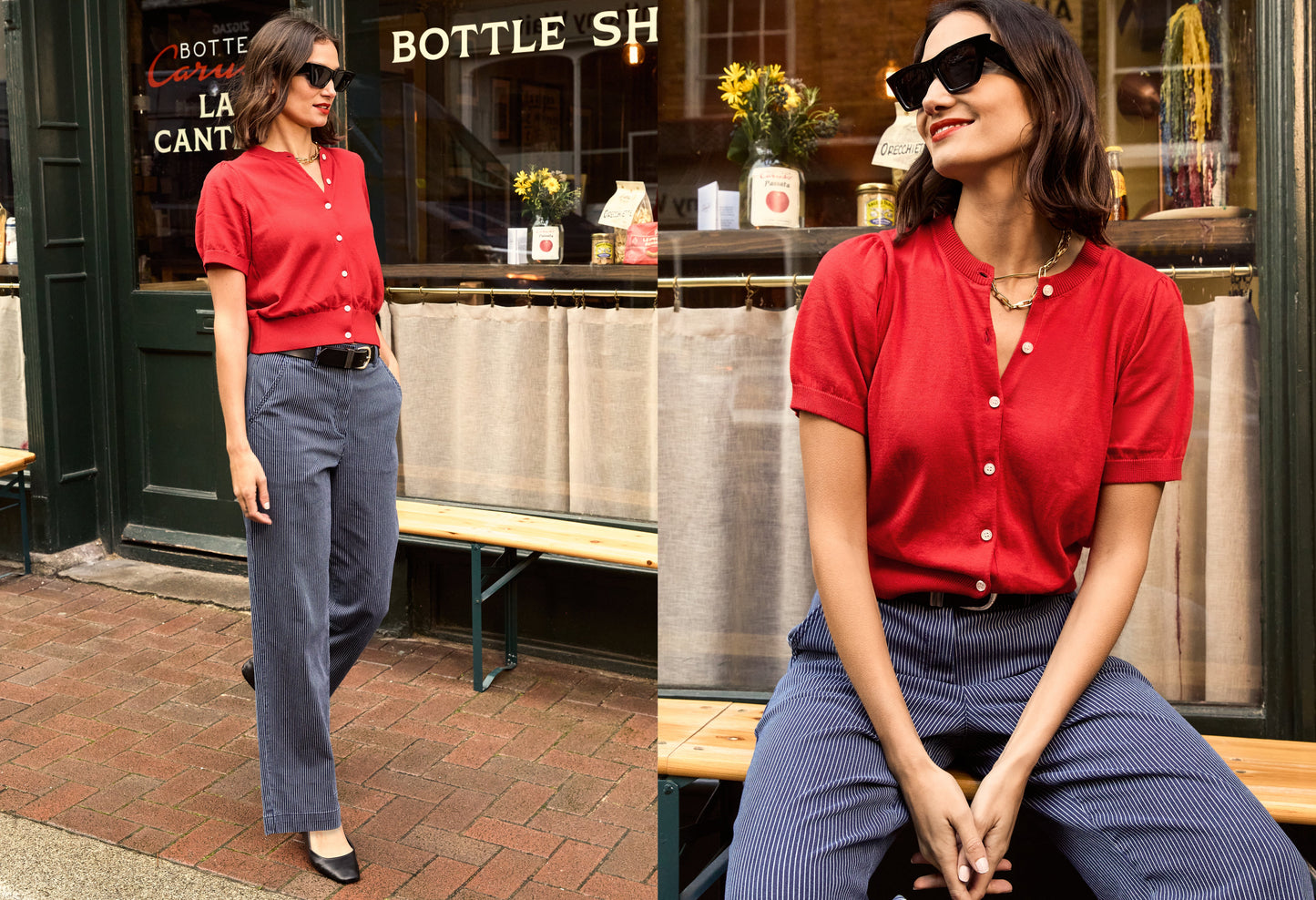 Sasha Organic Cotton Short Sleeve Cardigan