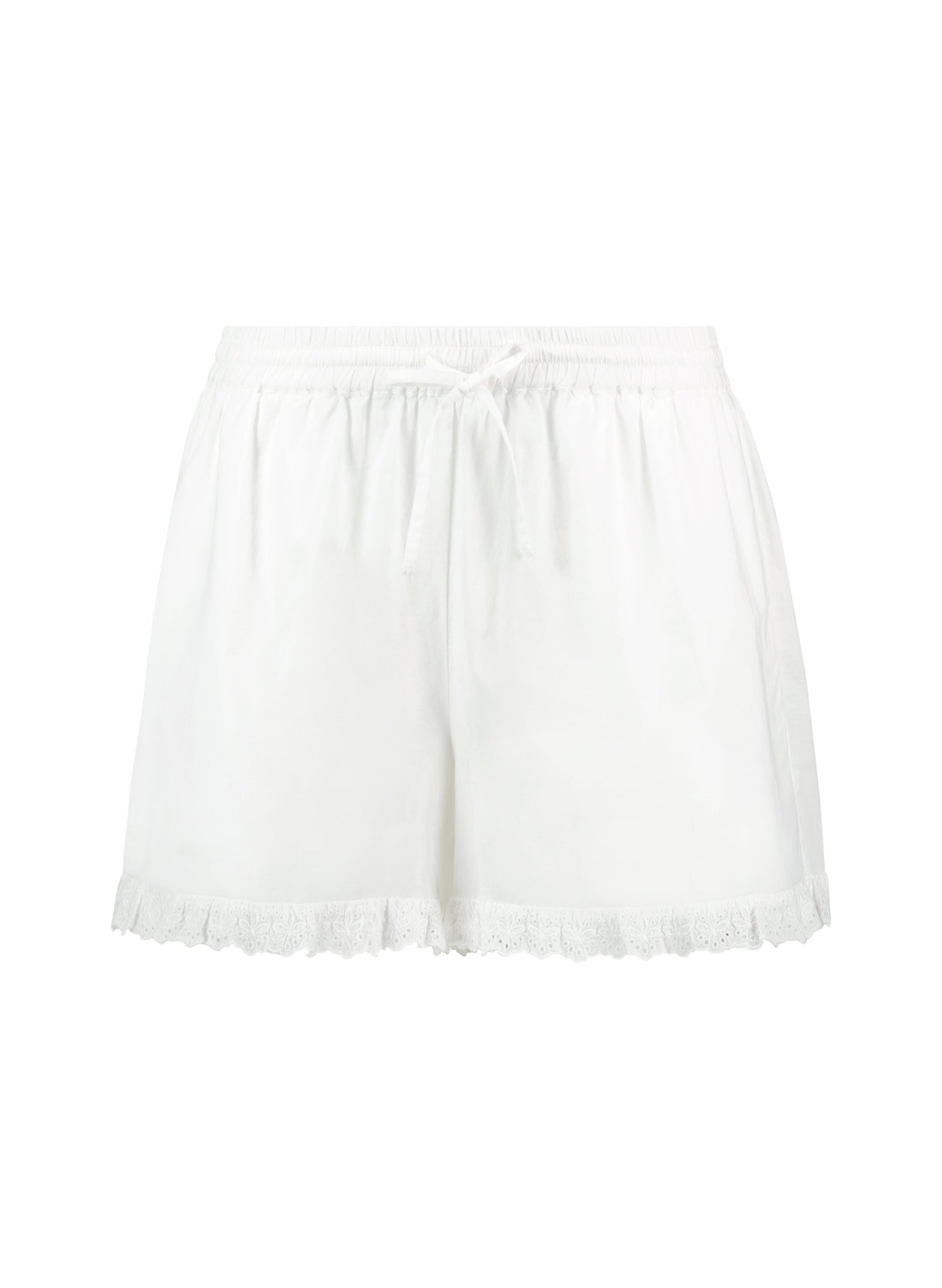 Leona Organic Cotton Broderie Detail Pyjama Shorts