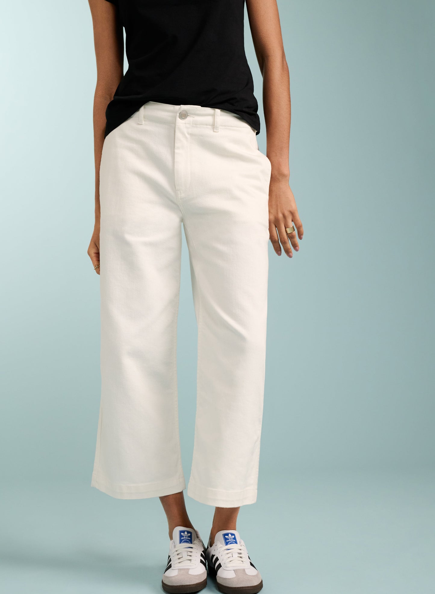 Baukjen Organic Utility Wideleg Crop Jeans