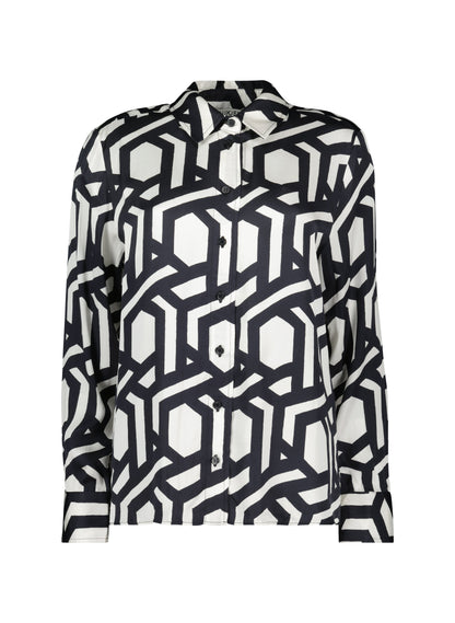 Ashlyn Printed Satin Shirt