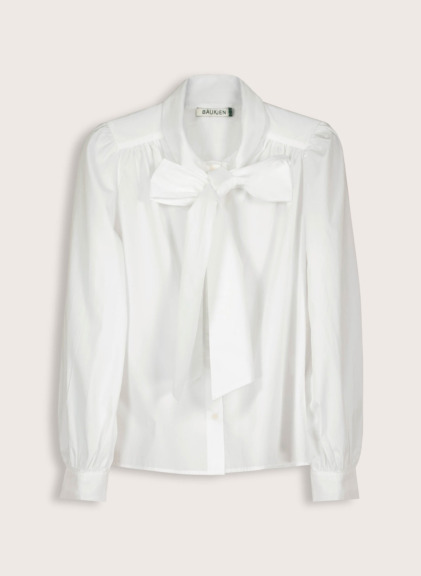 Araya Organic Cotton Bow Neck Blouse