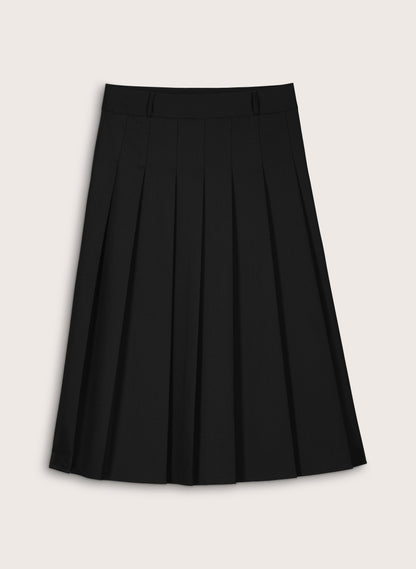 Pam Wool Blend Pleated Midi Skirt