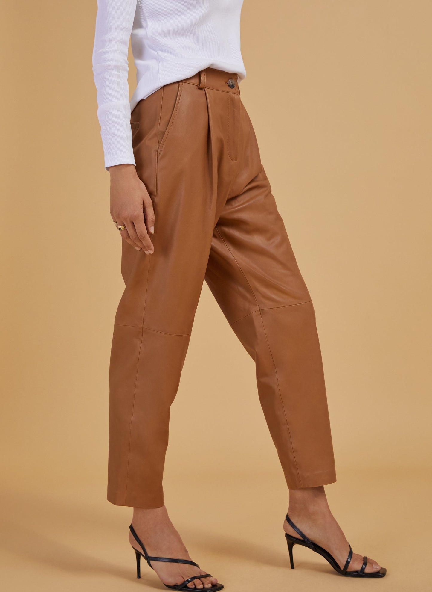 Faiza Leather Trouser 