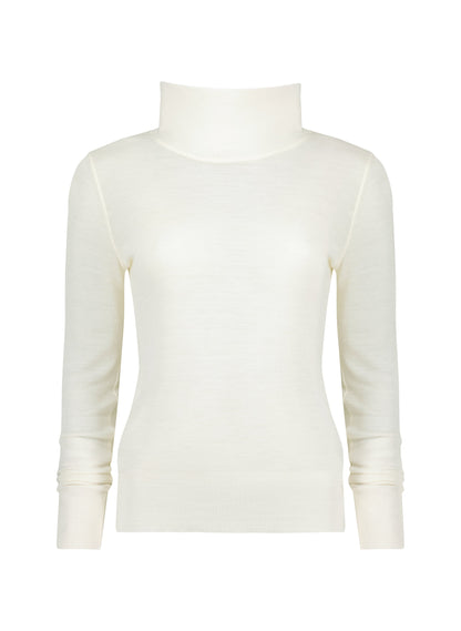 Augustina Semi Sheer Wool Blend Top