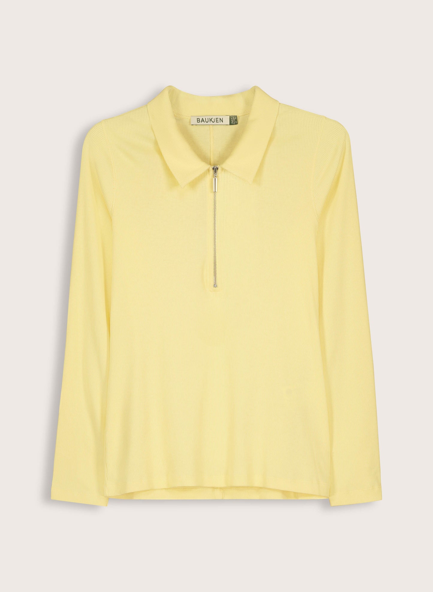 Organic Cotton Zip Collar Top