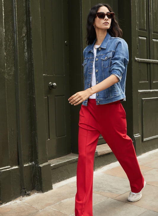 Marian Ponte Wide Leg Trousers