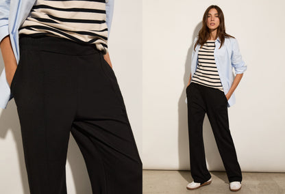 Marian Ponte Wide Leg Trousers